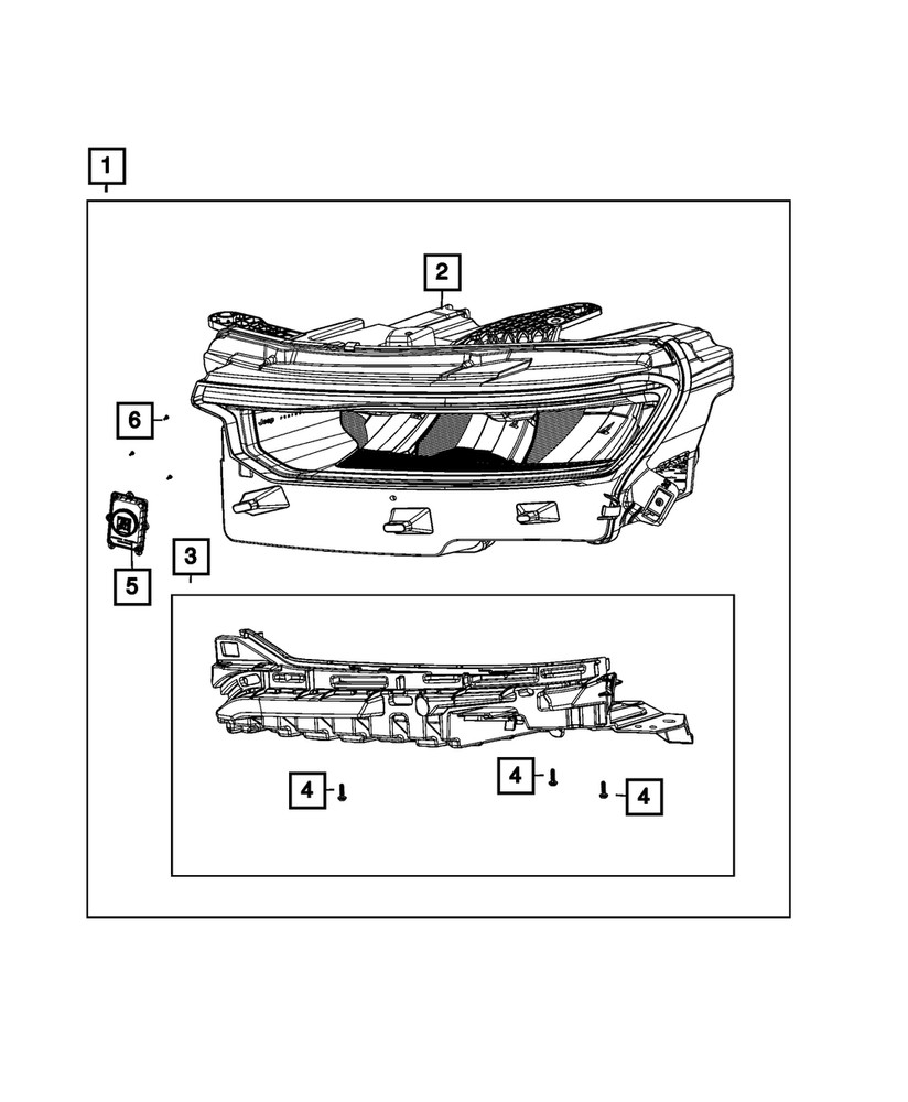 Genuine Mopar Lighting Control Module Kit 68630799AA