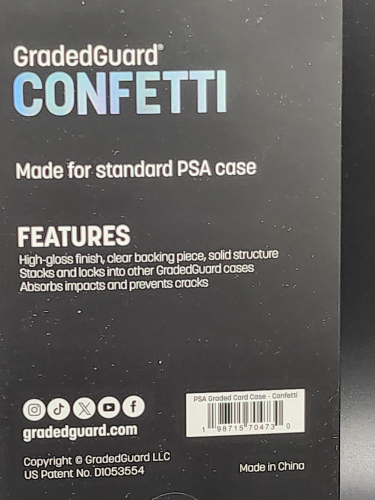 ✨ GradedGuard CONFETTI Cases - $40.00 Ea