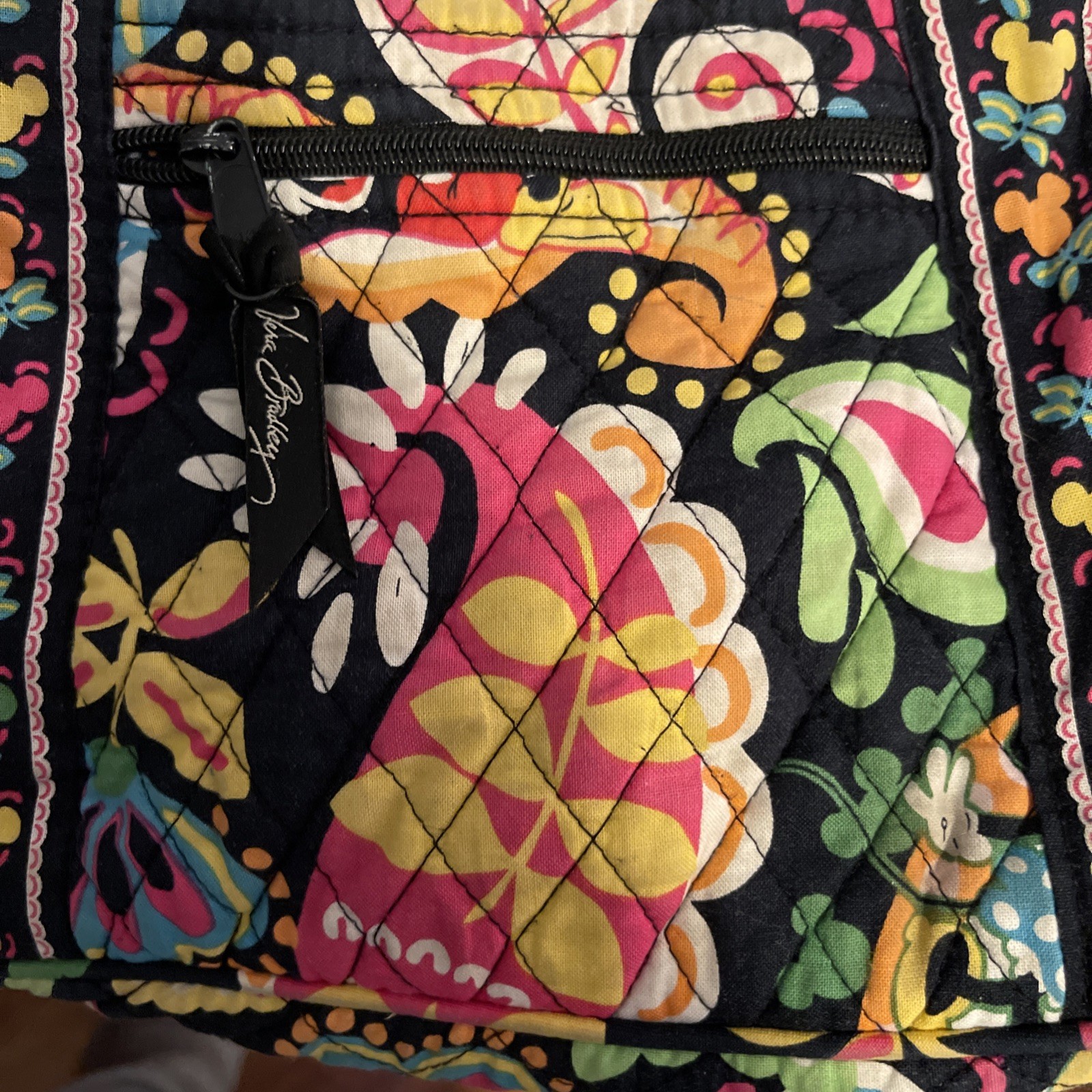 Vera Bradley Disney Parks Midnight with Mickey Mini Hipster Crossbody Purse Bag