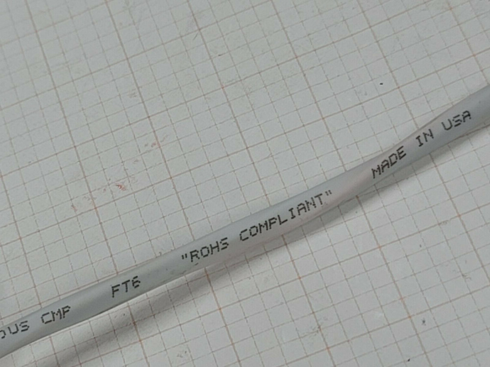 Lake Cable P226C 22/6C Plenum Control/Communications Cable CMP White /100ft