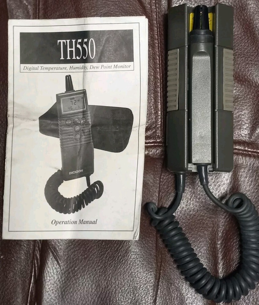 Dickson TH550 Handheld Tempetature Humidity Sensor Includes Operation Manual