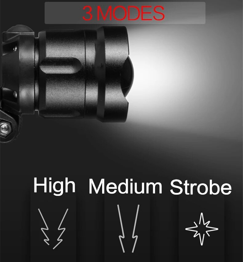 9000000LM LED Headlamp USB Rechargeable Super Bright Zoom Head Torch Headlight