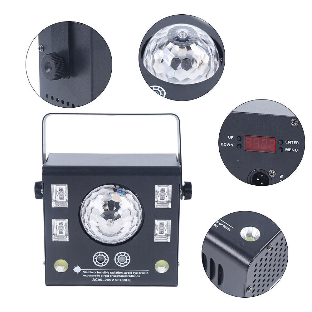 New 4 in 1 Mixed LED Light Party DJ Disco Lights Effect Pattern Strobe Light
