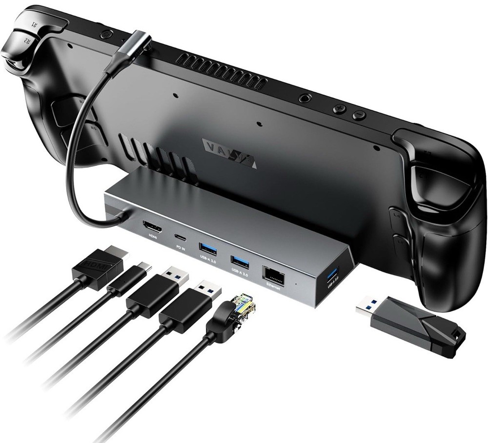 Mayflash Steam Deck Dock Station. 6 In 1 USB-C Multifunction Docking Station