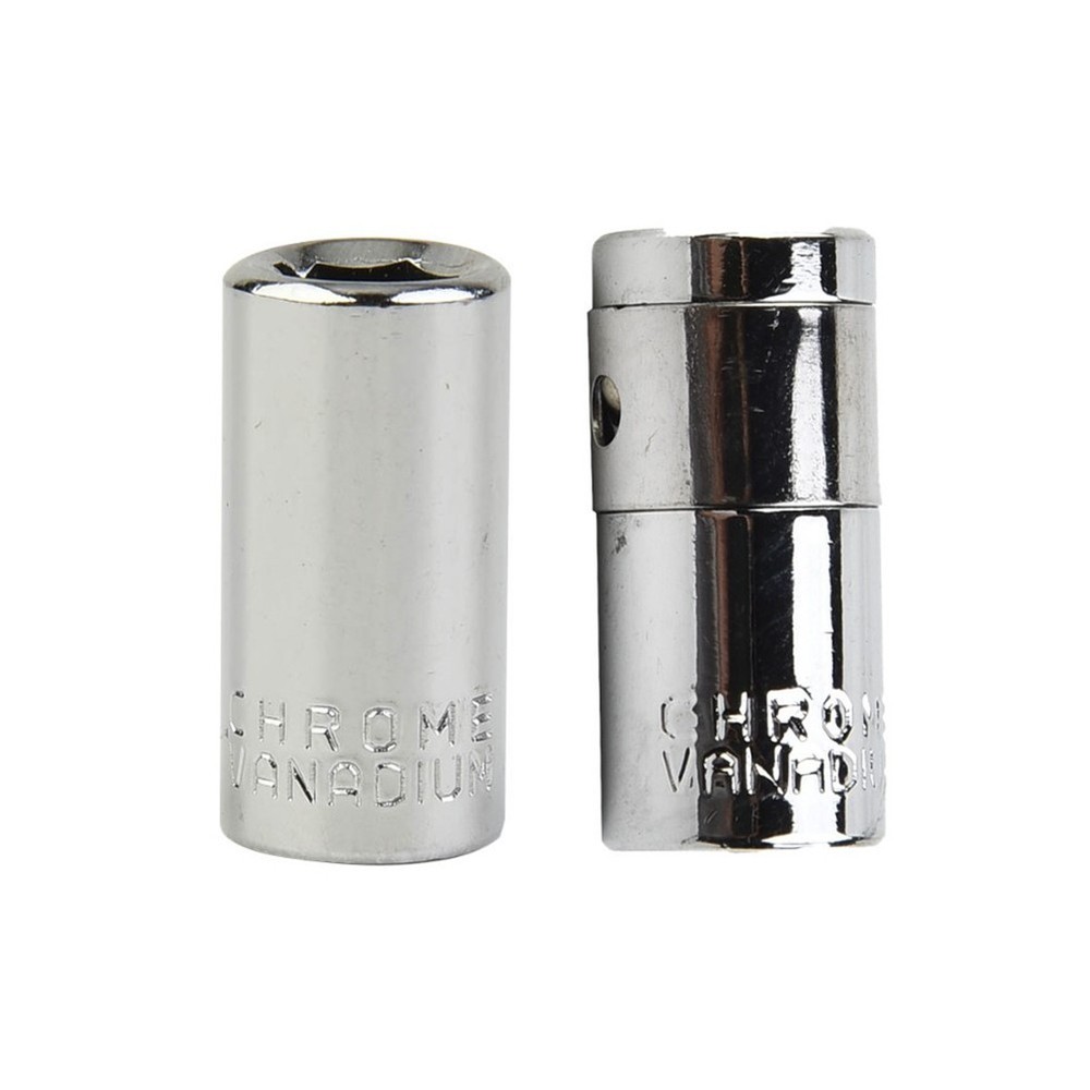 2 Pcs 1/4 Square Drive To 1/4 Hex Socket Bit Converter Screwdriver Bit Adapter