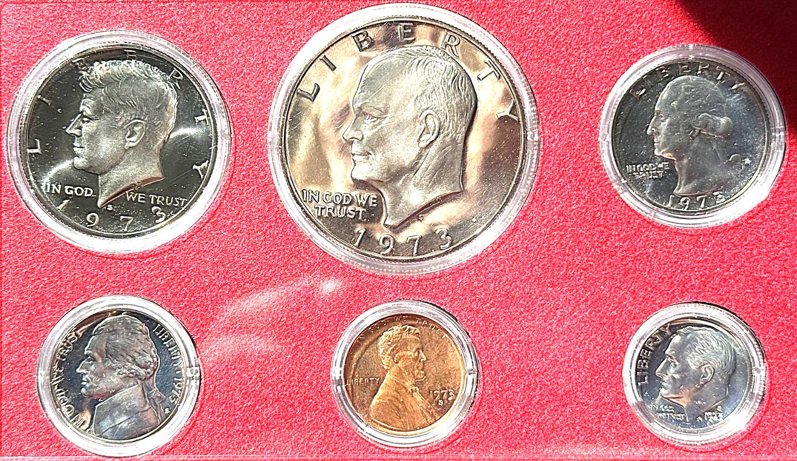 1973-S PROOF SET / EXTREMELY RARE / HARD TO FIND / UNC / ONLY (2,760.339) MINTED
