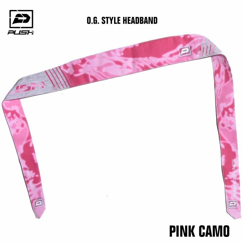 Push Paintball OG Style Headband - Pink Camo