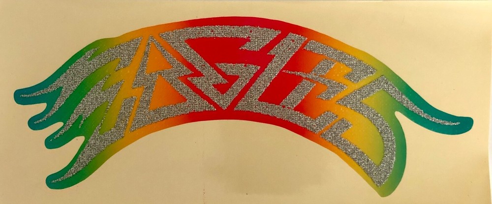 Original Vintage Eagles Rock Music Group Glitter Iron On Transfer