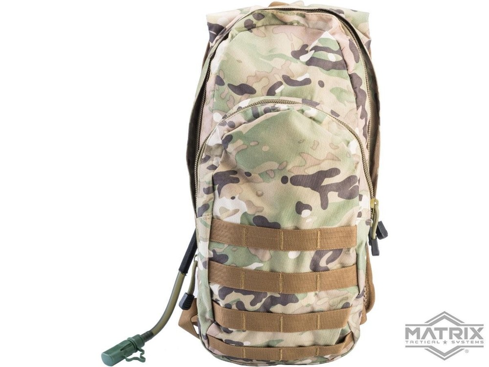 Matrix Padded Adjustable Field Day Pack with 2.5L Hydration System - Camo
