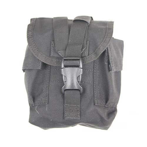 BLACK Vertical MOLLE Small Tank Pouch