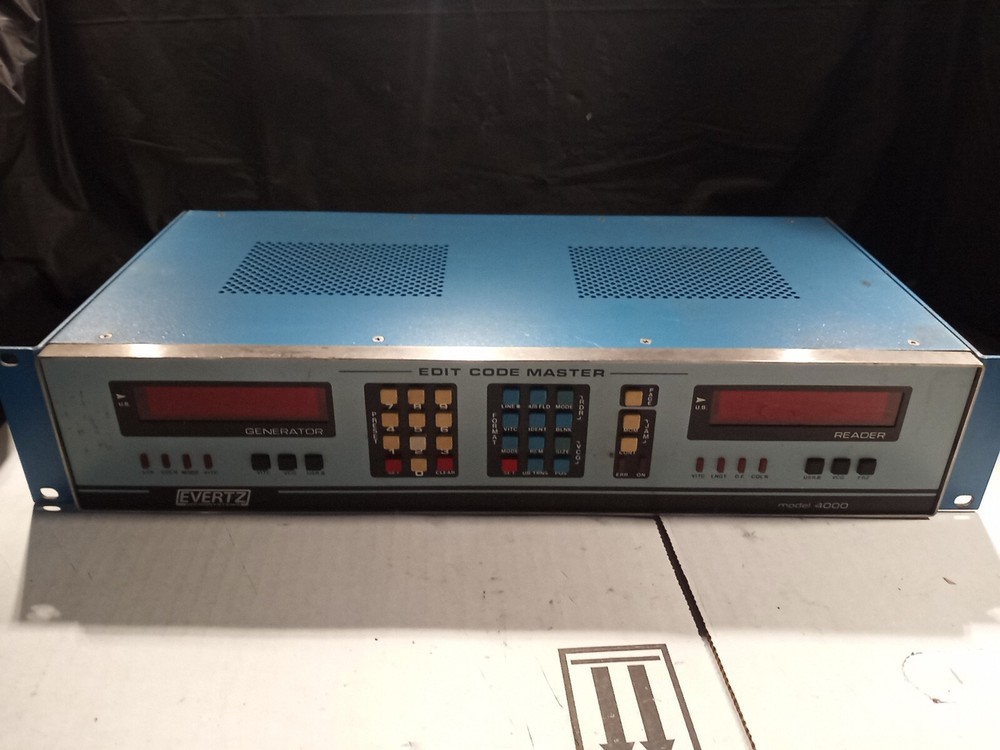 Evertz Microsystems Model 4000 Edit Code Master Ecm4000 Untested As Is Or Parts