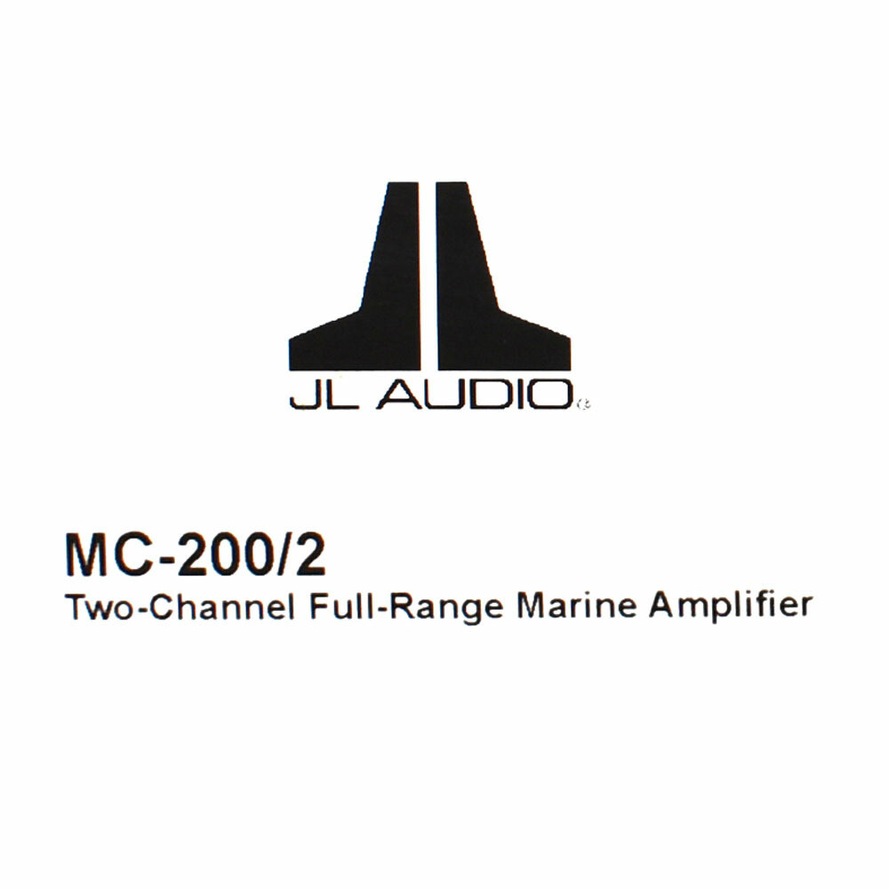 JL Audio Boat Full-Range Amplifier MC-200/2 | Class D 2 Channel 200W