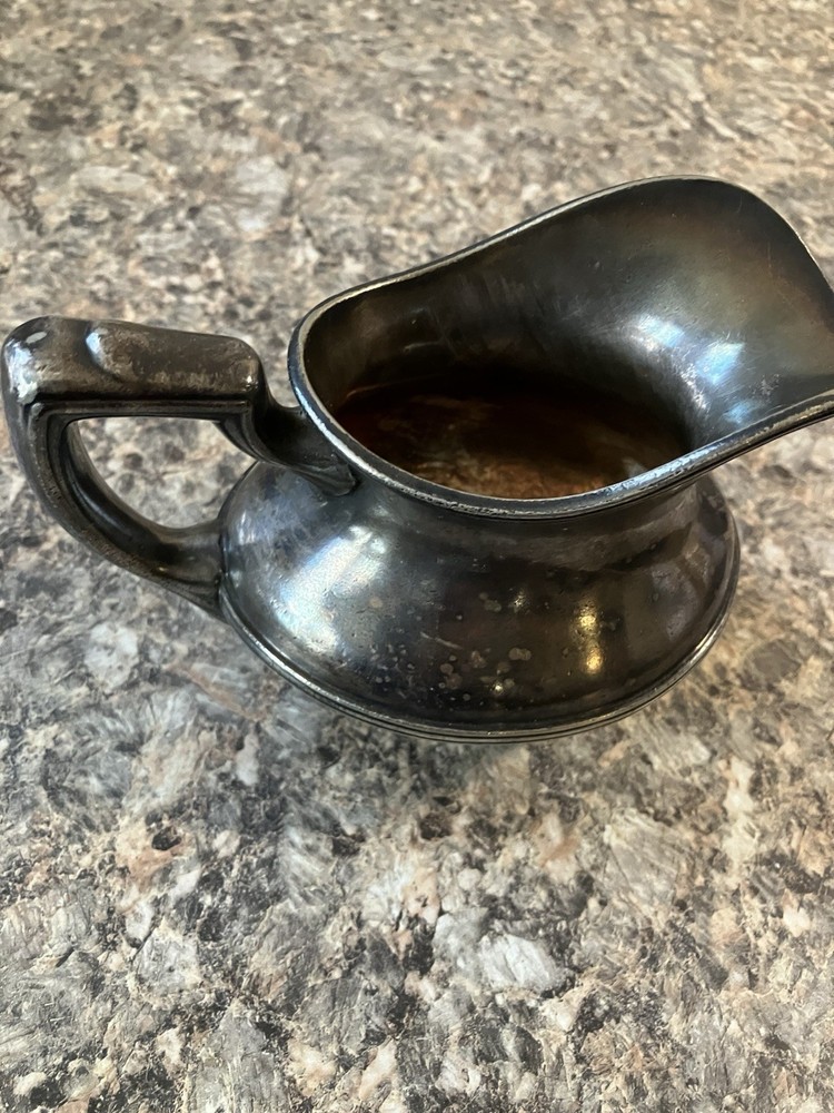 antique silver creamer pitcher