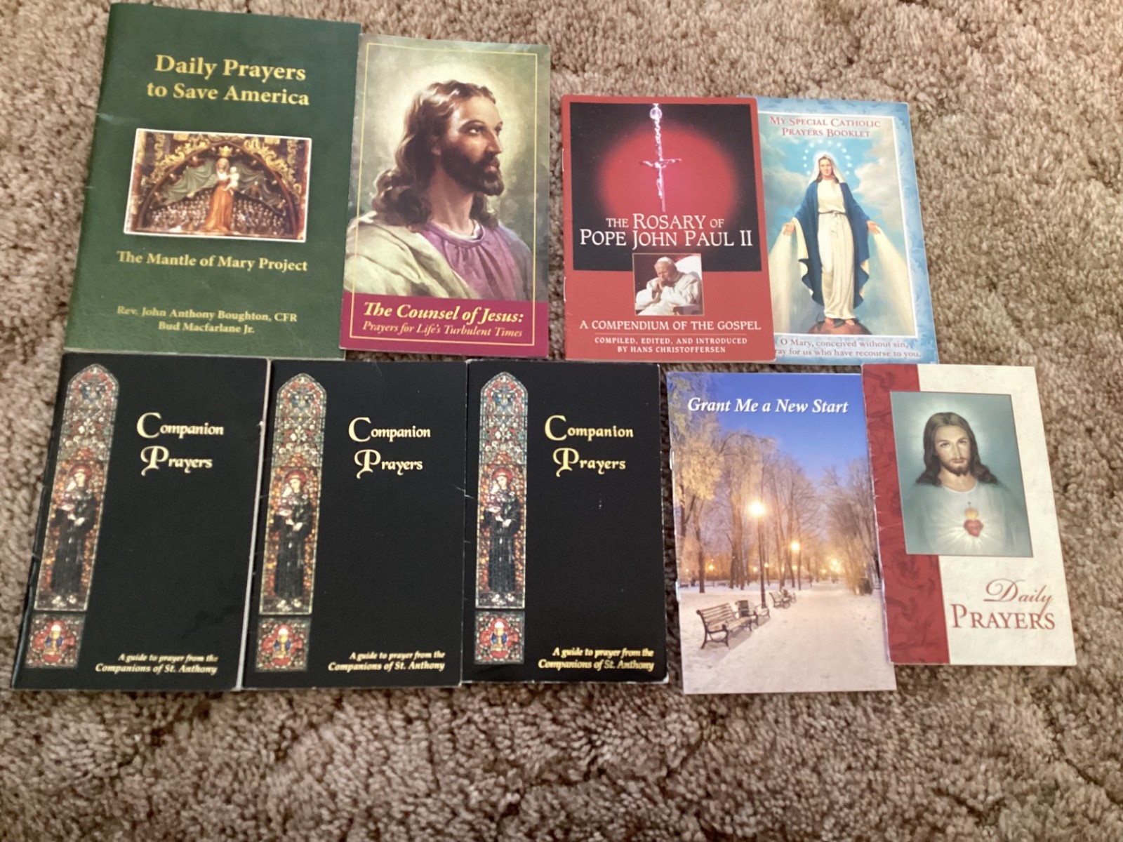 Catholic Prayer Booklets  Lot of 9 assortment mostly new