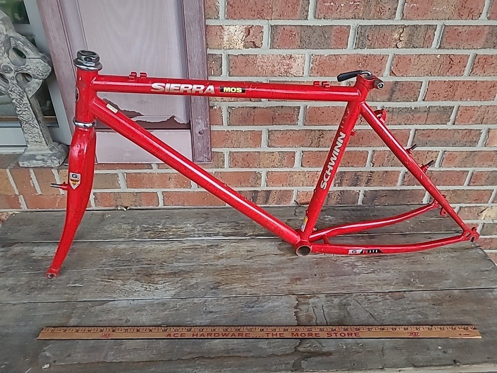 Vintage Schwinn Sierra Frame Fork Cromoly MTB Frameset 16"