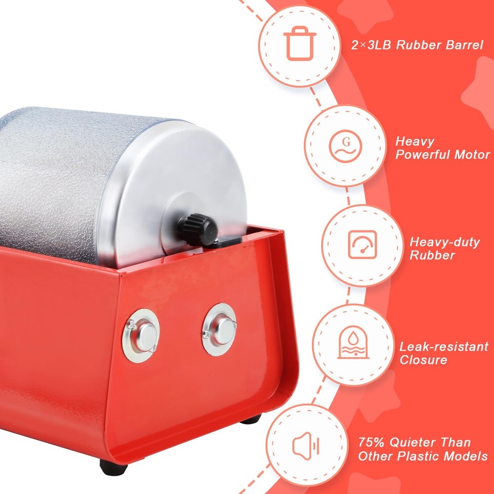Rock Tumbler 6LB Machine