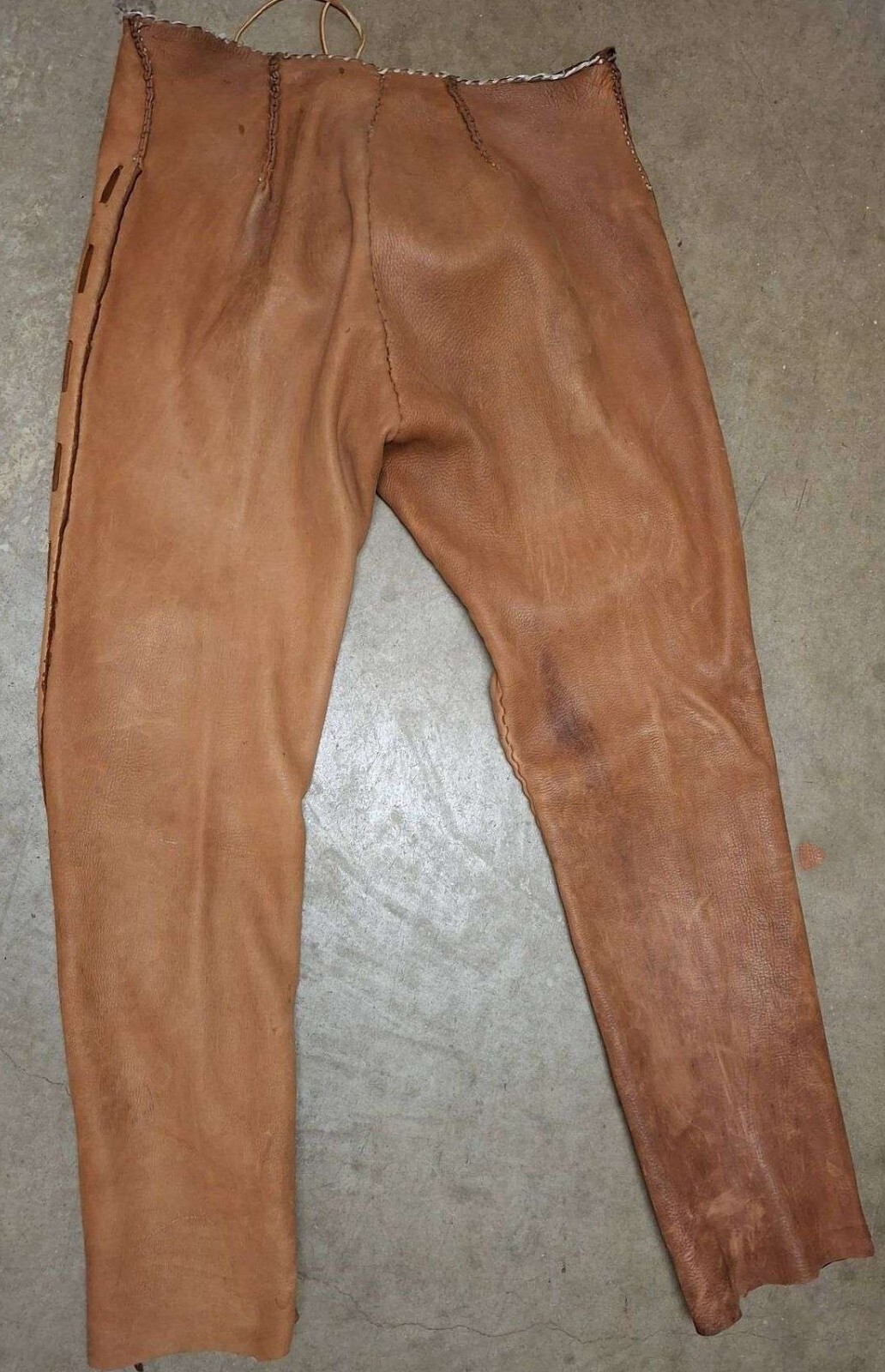 Vintage Handmade Buckskin Leather Suede Native American Pants Mens? or Womens?