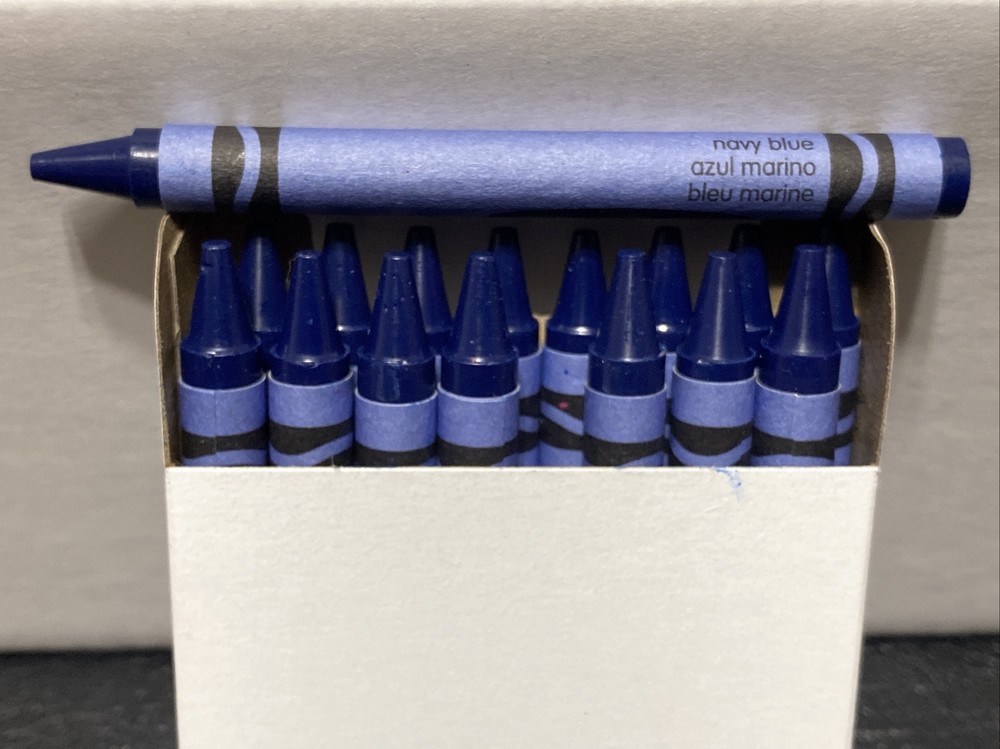 (16) Crayola Crayons (navy blue) BULK