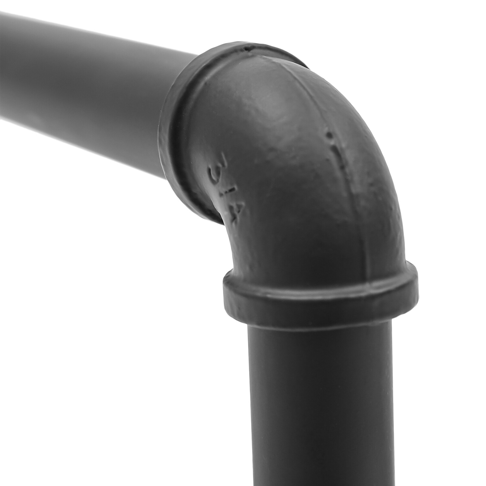 Industrial Pipe Clothing Rack Wall-Mounted Clothes Garment Organizer Rod Hanger