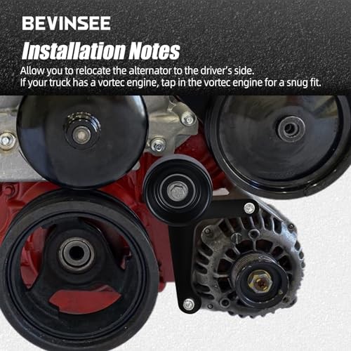 LS Power Steering Pump Alternator Low Mount Bracket Compatible with Camaro