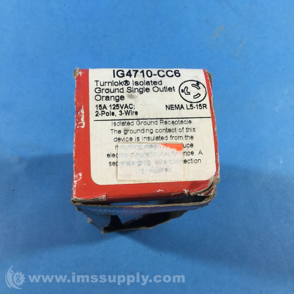 Legrand IG4710-CC6 Locking Outlet FNOB