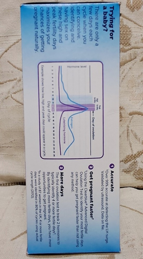Clearblue Advanced Digital Ovulation Test Kit 30 + 2 , exp. 07-31-2026