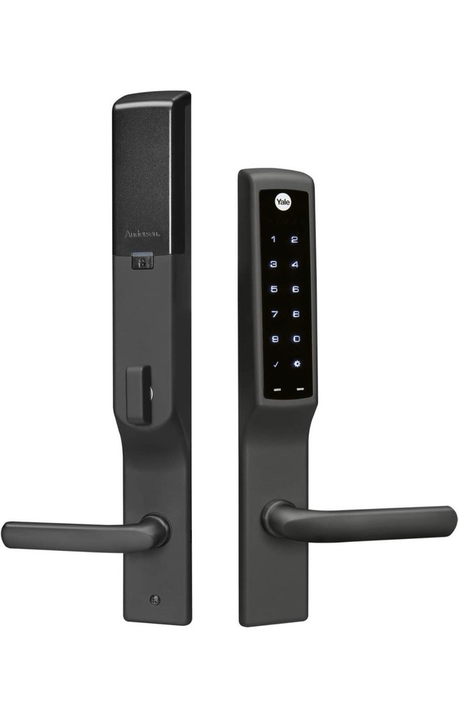 Yale Andersen Black Combination Keypad Smart Lock Metal Matte Touch Screen