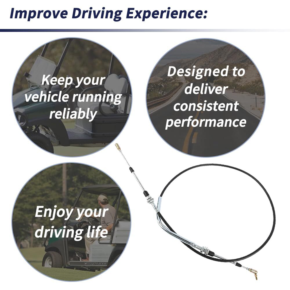 73" Golf Cart Forward ＆ Reverse Transmission Shift Cable Compatible with Club...