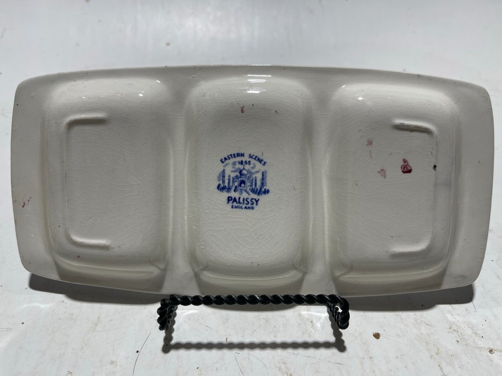 Eastern Scenes Palissy England Divided Tray