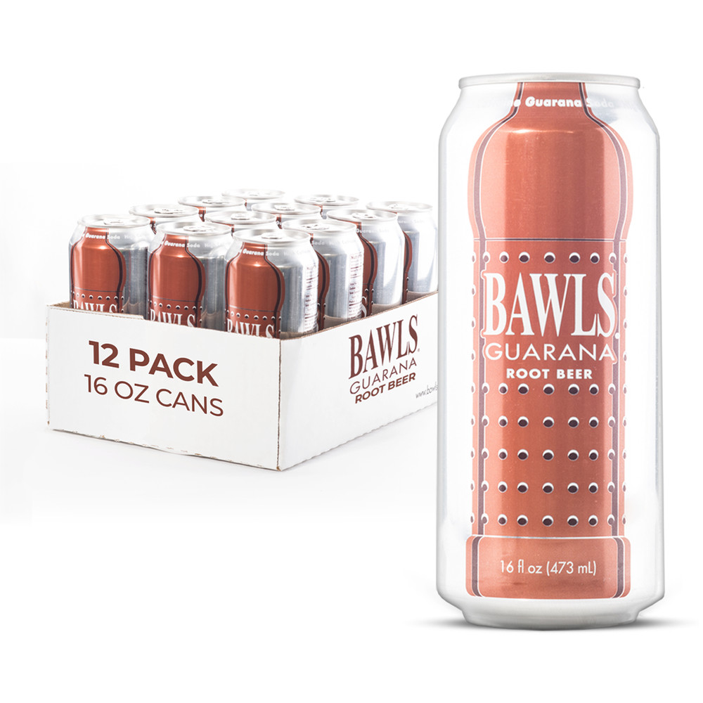 BAWLS Root Beer 16 oz 12 pack