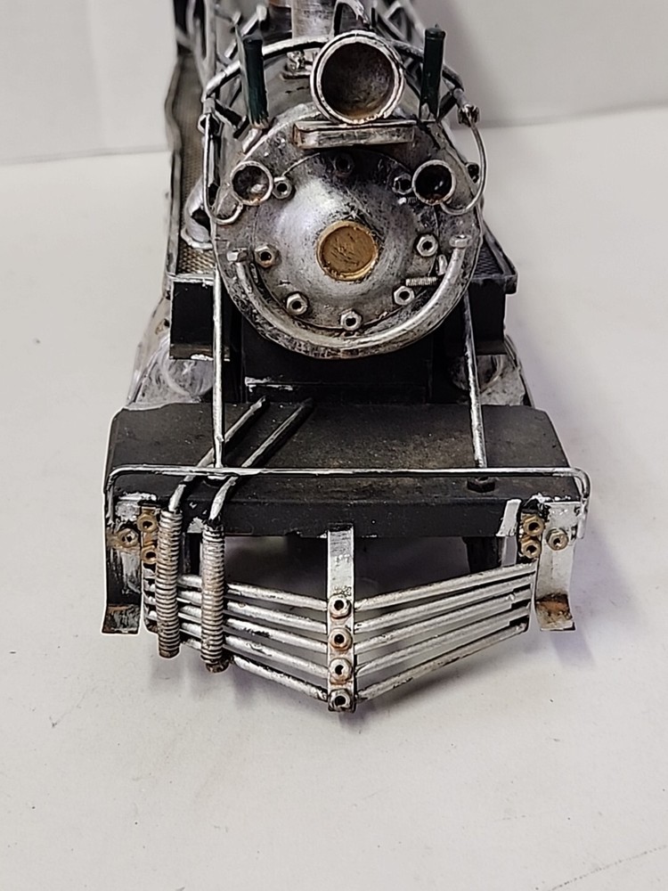Train Engine Replica Black With Red Decor Rare