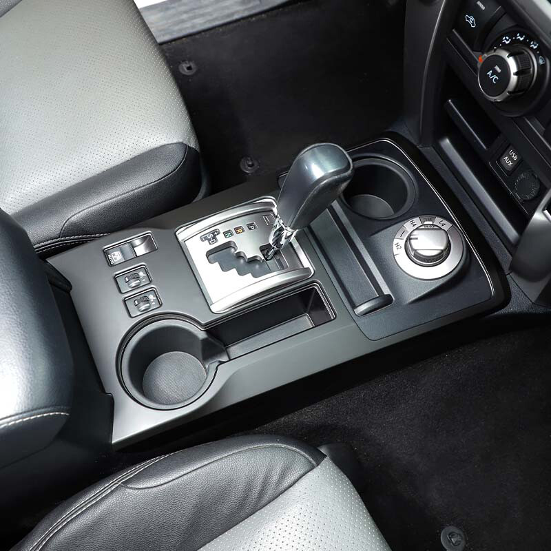 Center Console Gear Shift Box Panel Cover Trim Bezel for 4Runner 10+ Matte Black