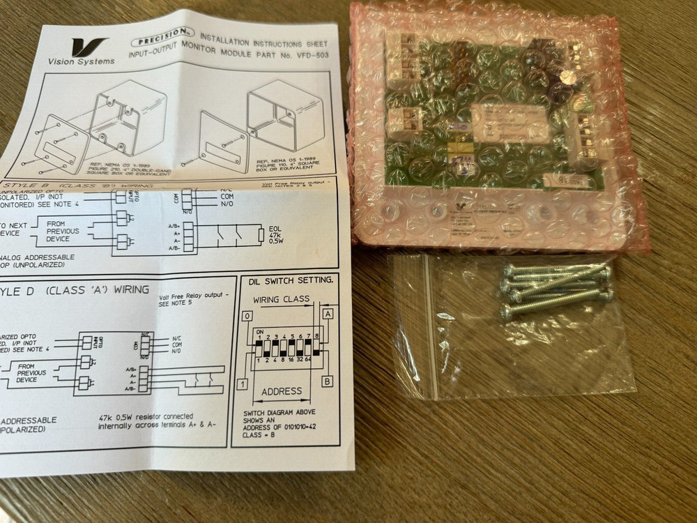 Vision Systems Part No. VFD-503