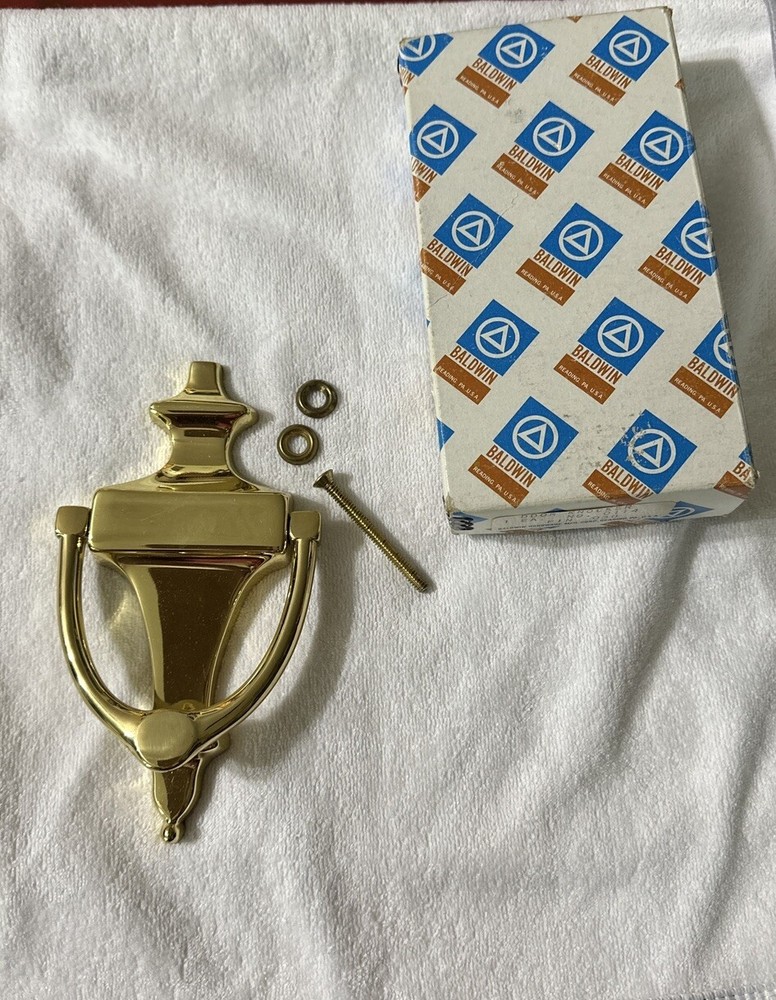 BALDWIN Polished Brass DOOR KNOCKER