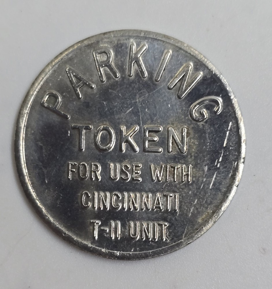 Cincinnati Parking Token T-II Unit Parking Control Exonumia