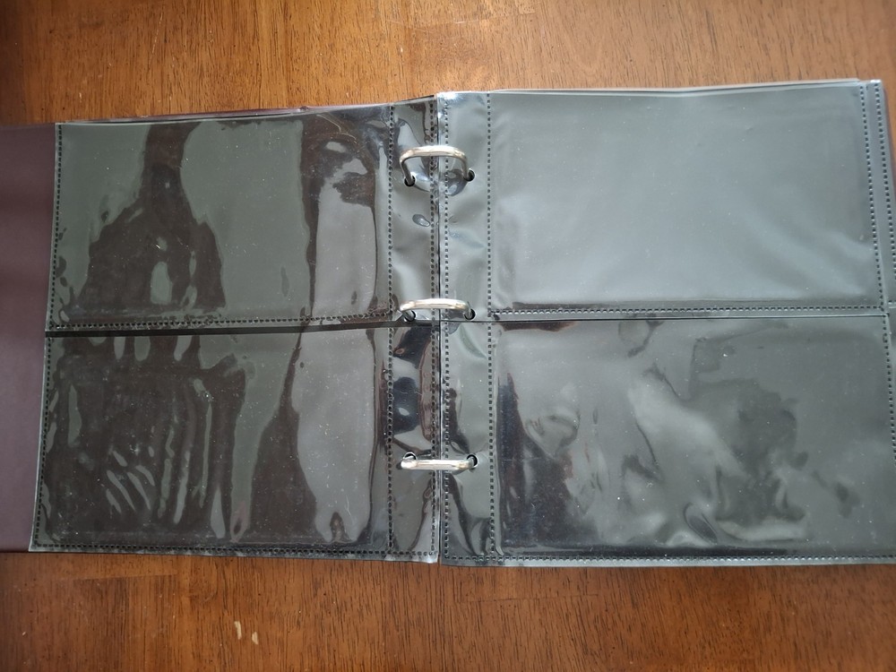 Maroon Supersafe #6 FDC Cover Album Slightly Used 25 Pages Holds 100 Covers