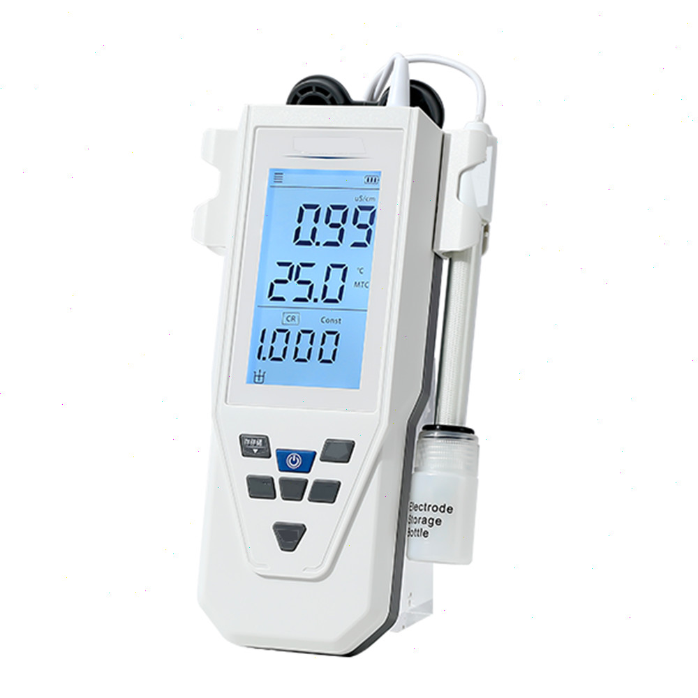 Handheld Conductivity Meter with Conductivity Solution 200 Groups Data Storage