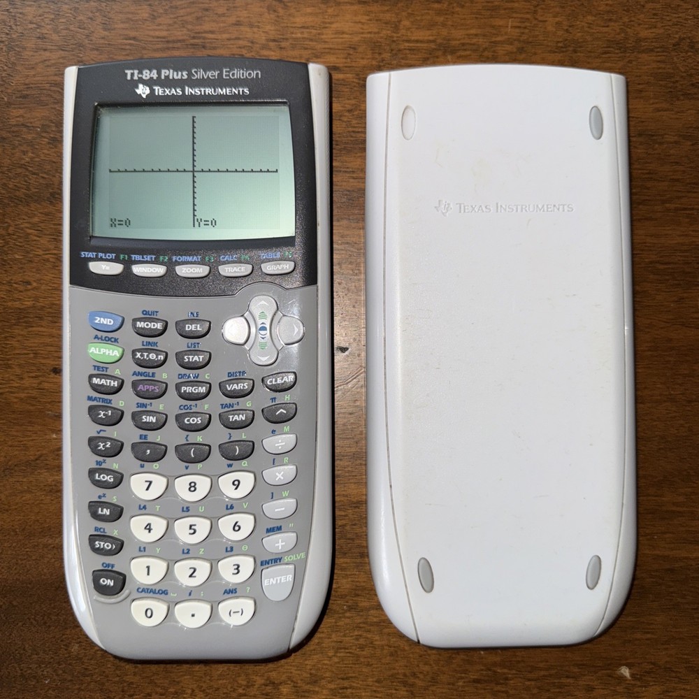 Texas Instruments TI-84 Plus Silver Edition Graphing Calculator with Cover