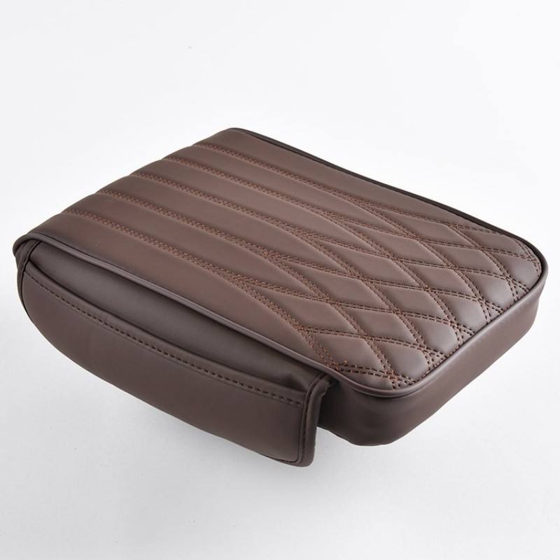 Universal Car Armrest Cushion Auto Center Console Cover Pad with Storage Pocket