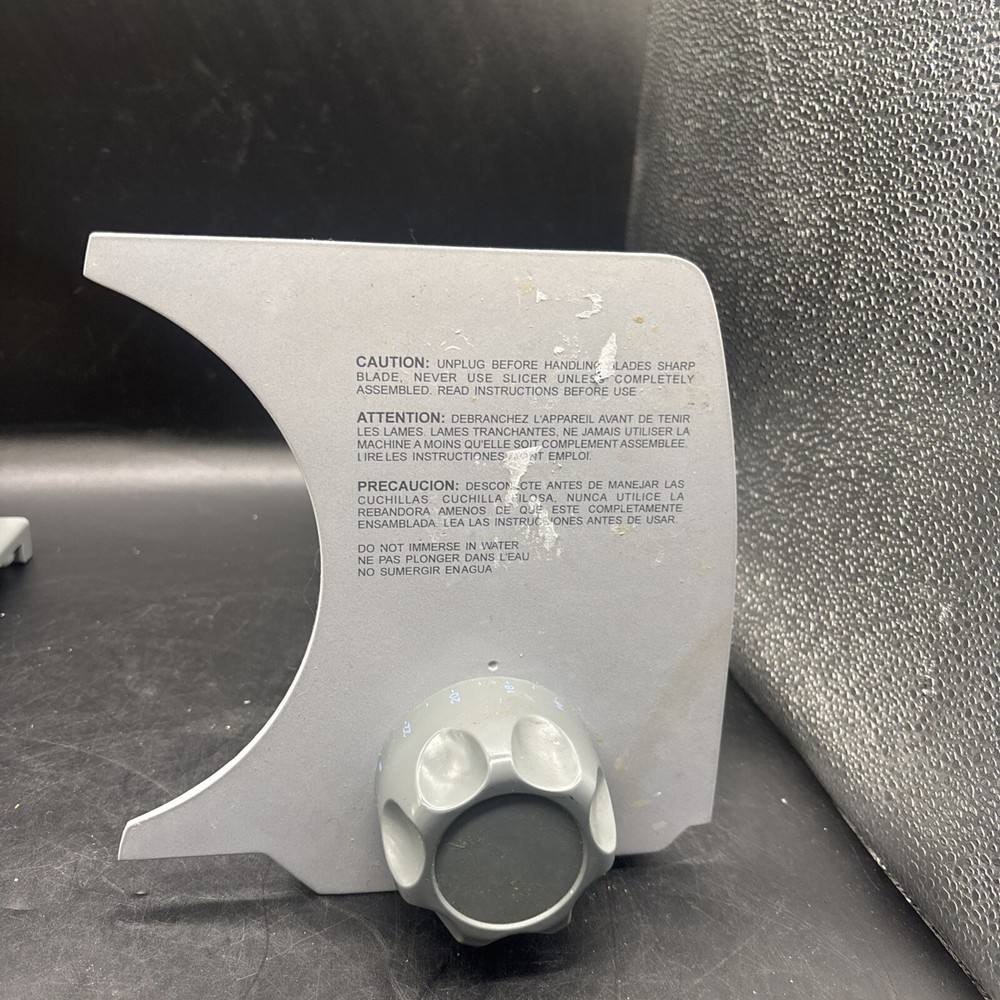 Toastmaster Food Slicer Model 6128 Thin Changer