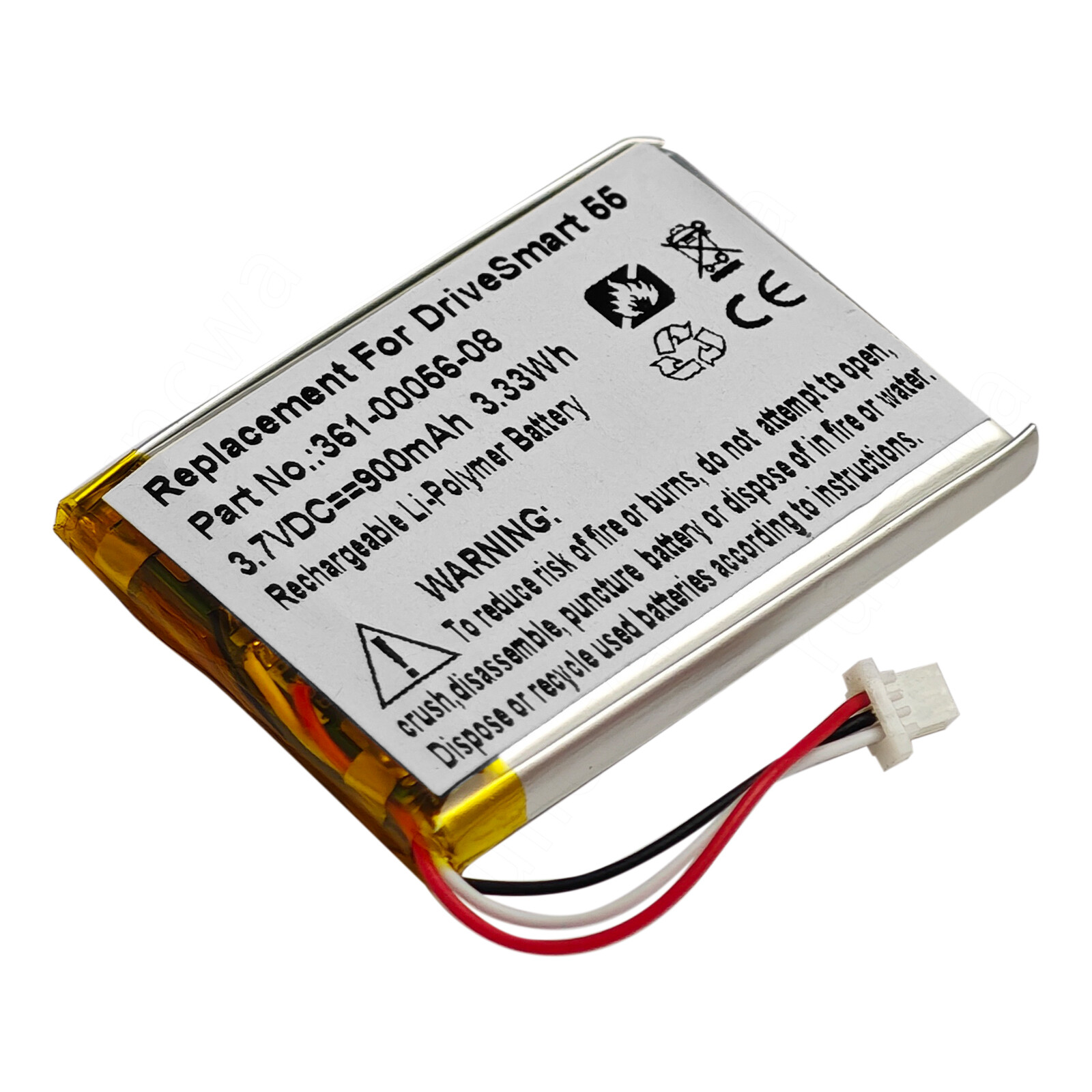 3.7V 900mAh Replacement Battery 361-00056-08 For Garmin Drive 60 61 GPS + TOOL