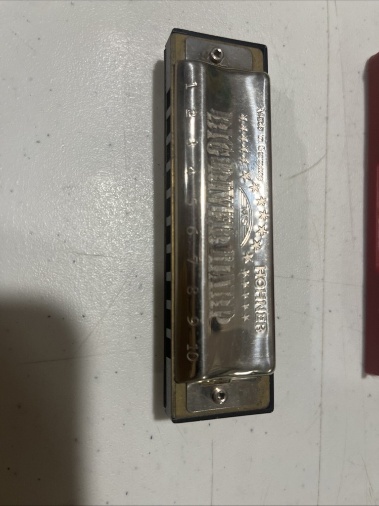 Hohner Key C MS Big River Harp Harmonica w/Original Case, Made in Germany, EUC