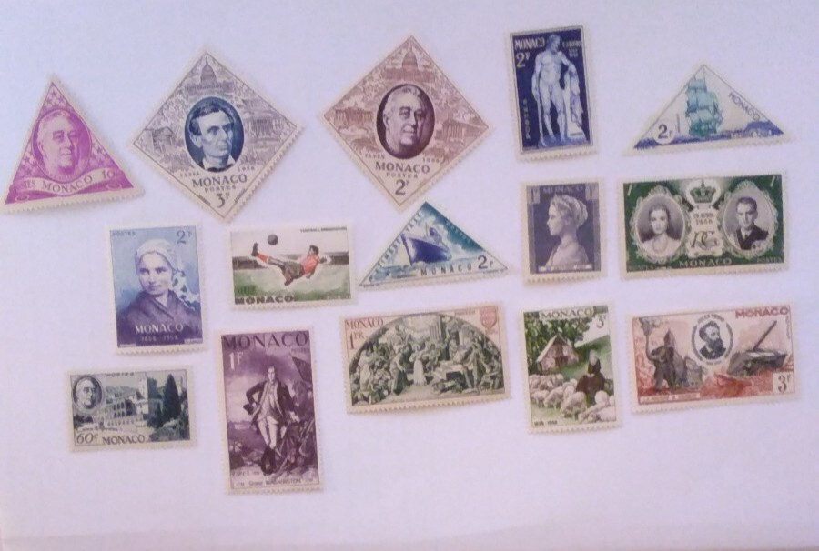 Lot 15 Monaco Postal Stamps MLH