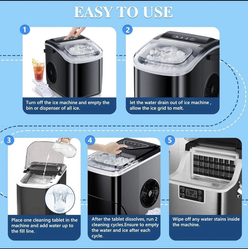 All-in-One Ice Maker Cleaning Tablets, 36 Pack - Easy, Effective Maintenance