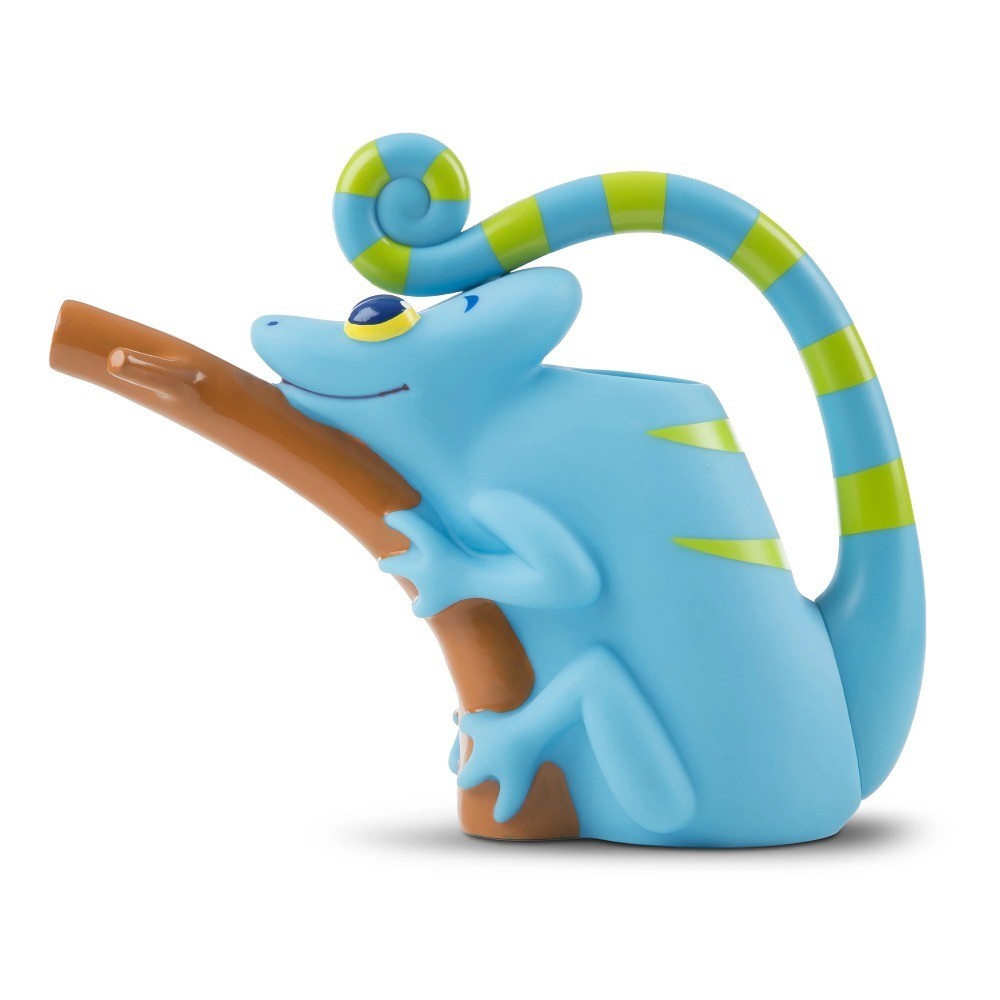 Sunny Patch Camo Chameleon Watering Can With Tail Handle and -Shaped