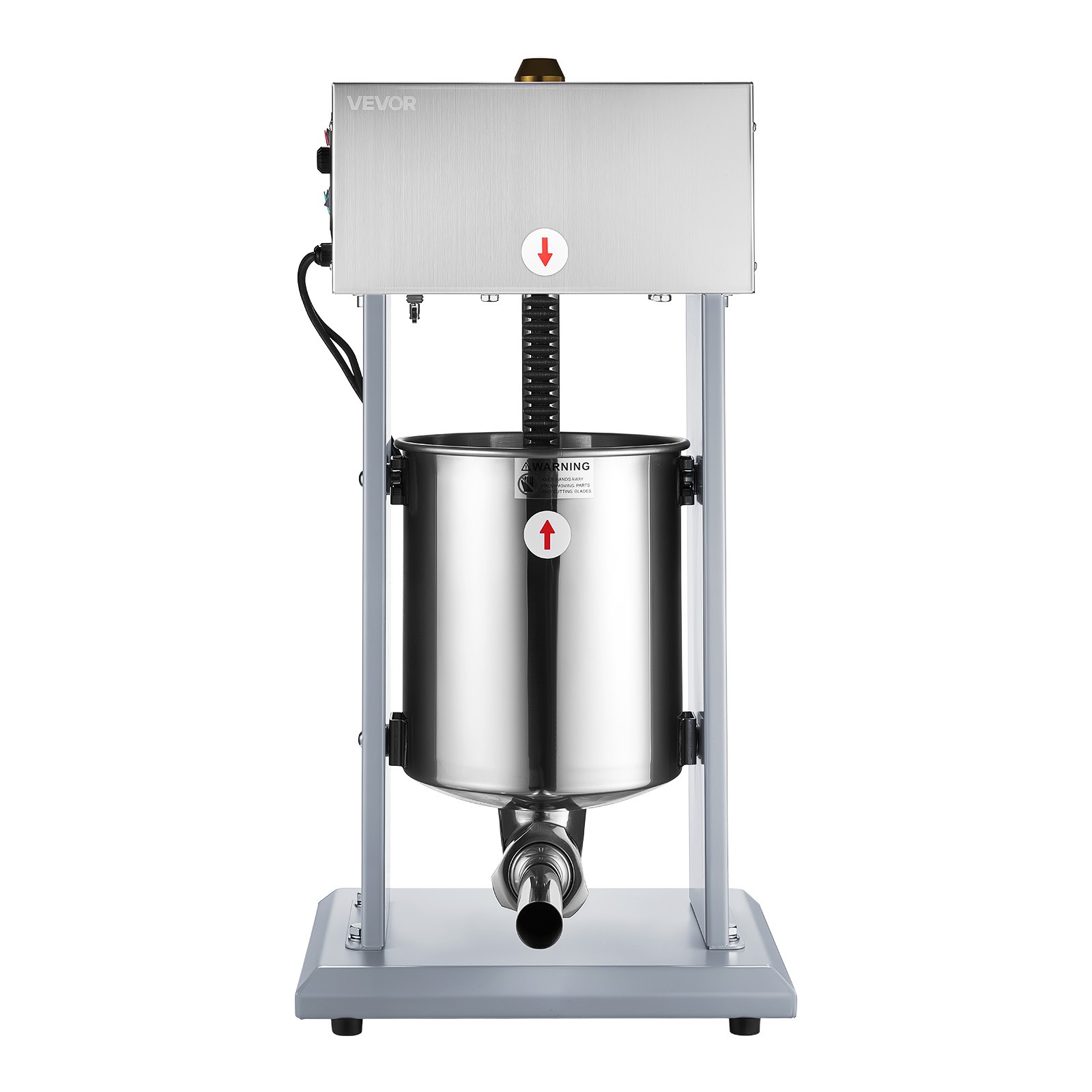 VEVOR Electric Sausage Stuffer 22 LBS / 10 L with Foot Pedal & 4 Filling Tubes