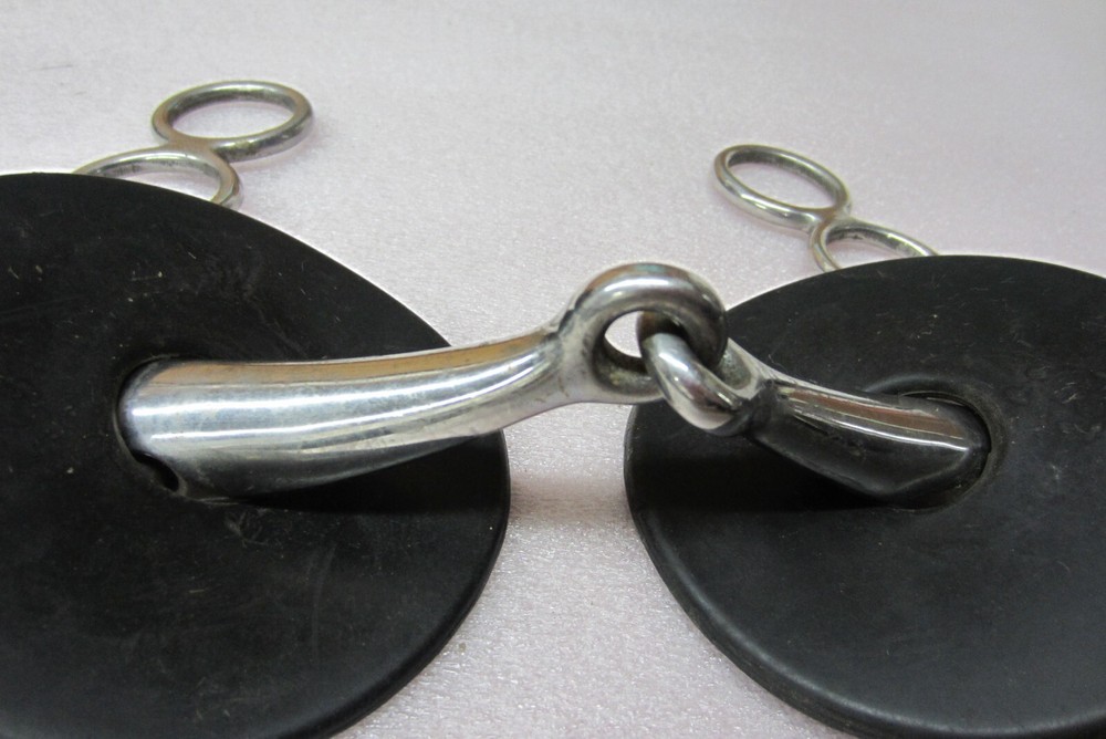5" Jointed 4 Ring Elevator Gag Bit Snaffle Stainless Steel