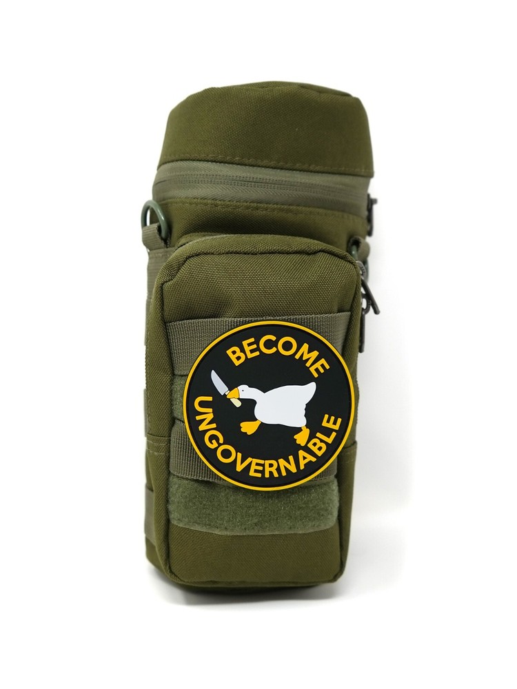 Become Ungovernable Goose with Knife PVC Hook and Loop Tactical Morale Patch