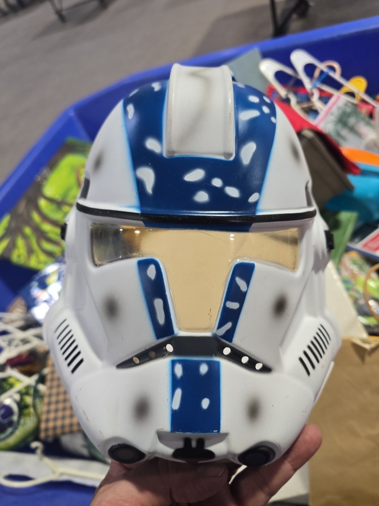 Star Wars Clone Trooper Mask Blue White Costume Accessory