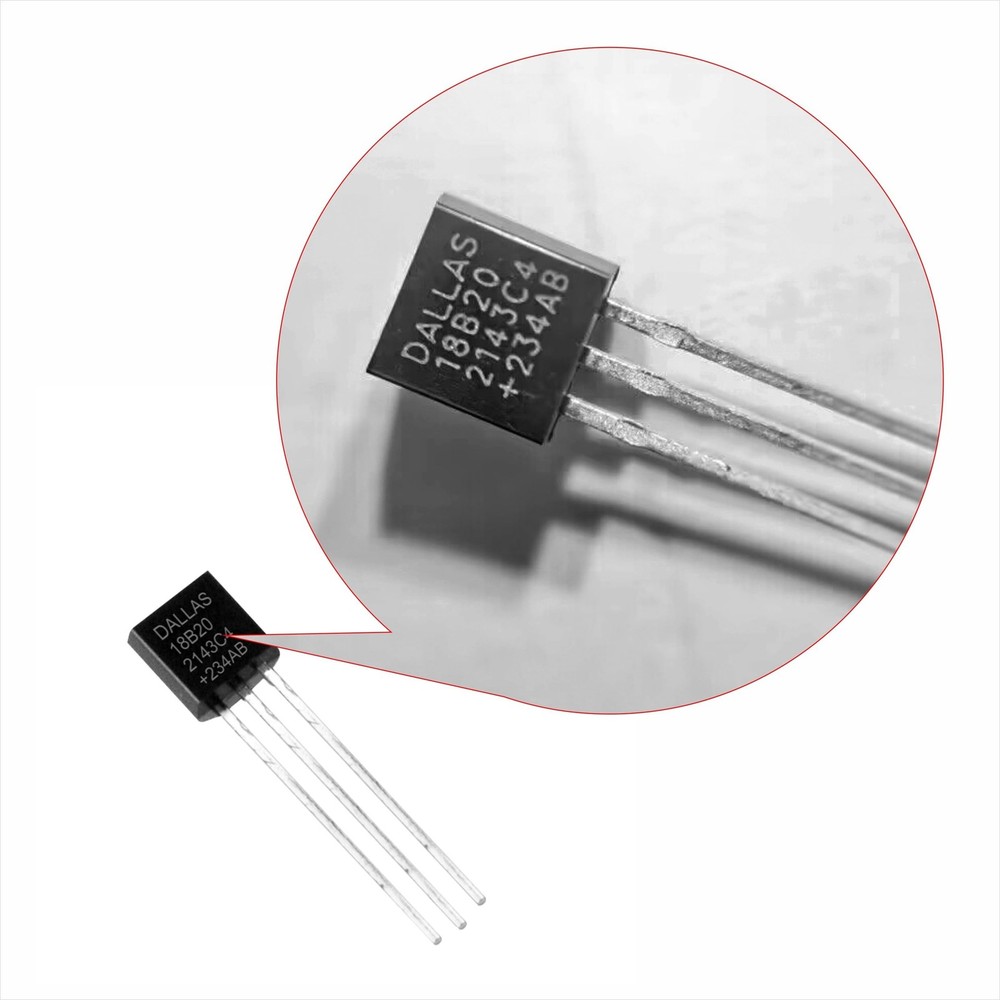 10X DS18B20 Programmable Resolution 1-Wire Interface Technology Single Bus Te...